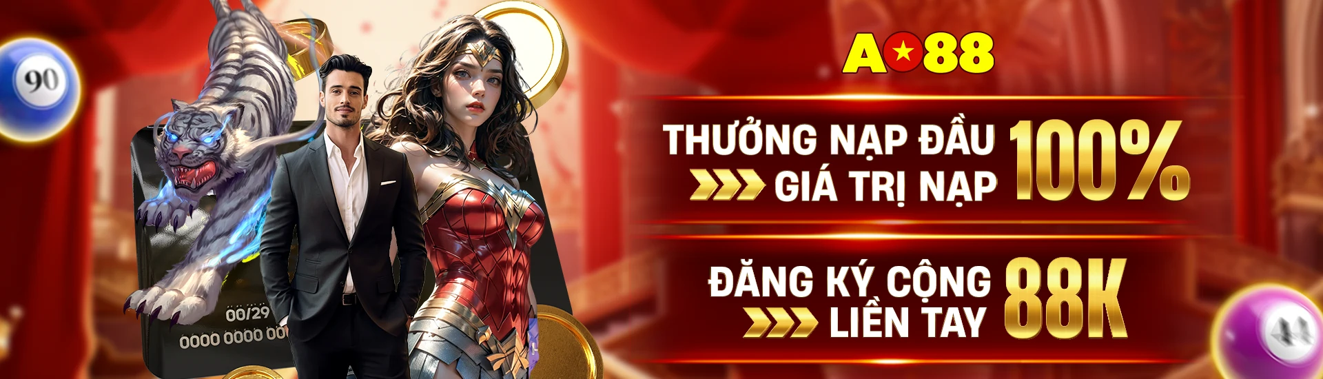 Thưởng Nạp Đầu 100% Giá Trị Nạp - Đăng Ký Cộng 88k Liền Tay
